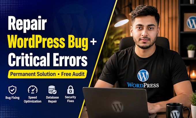 repair any kind of wordpress website bug and elementor errors