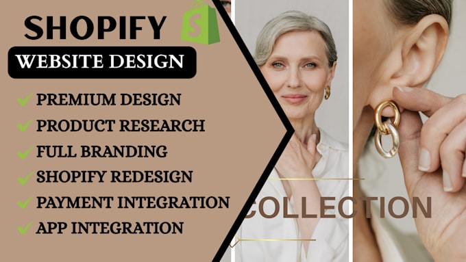 design and set up professional shopify beauty jewelry, handmade skincare store