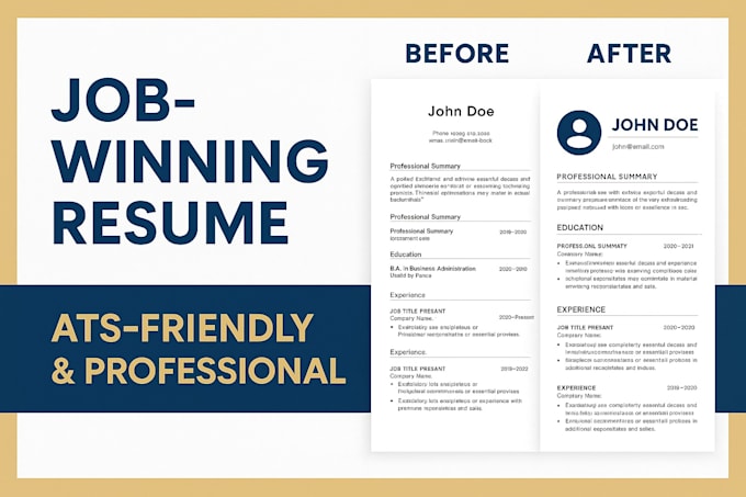 Write a professional ats friendly resume and cover letter by Moeez595 ...