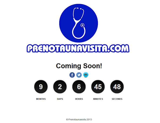 develop a awesome coming soon page