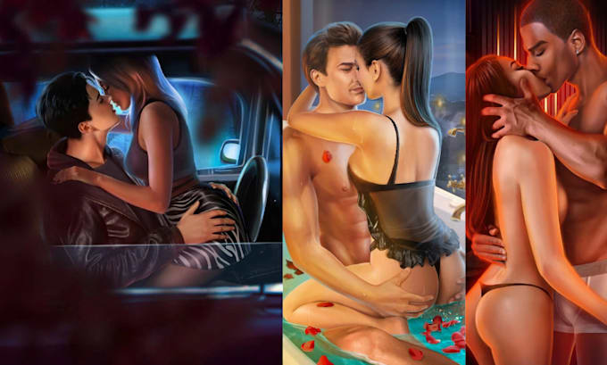 illustrate nsfw or sfw mafia dark romance fantasy erotic novel book cover art