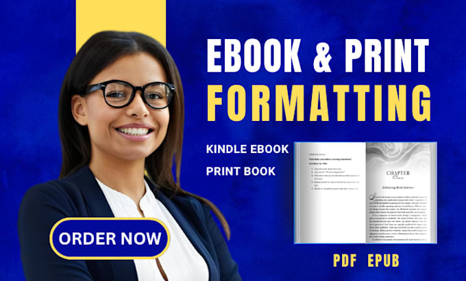 do ebook formatting, paperback formatting and amazon KDP book formatting