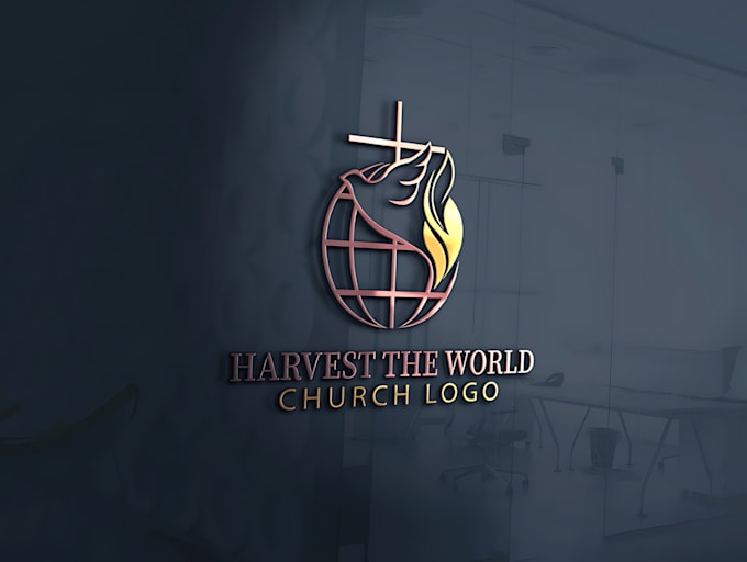 create a modern and religious stunning church logo design