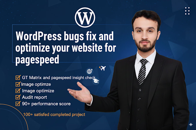 be wordpress bugs fix and optimize your website pagespeed