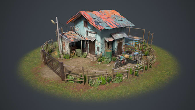 create realistic props and environment