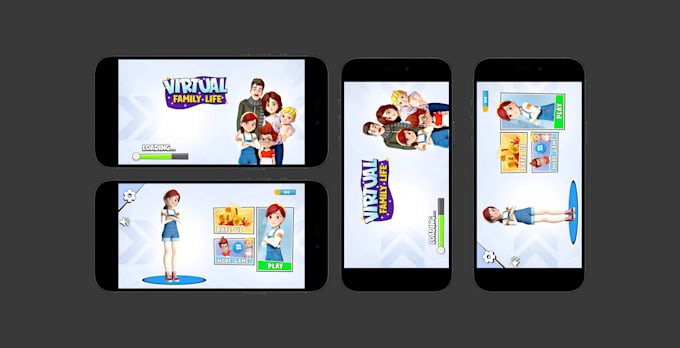 design modern mobile game UI UX