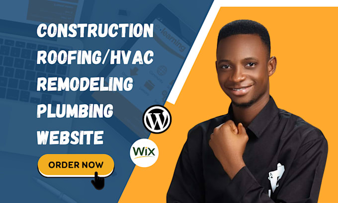 construction website, plumbing, roofing, hvac, contractor, remodeling website