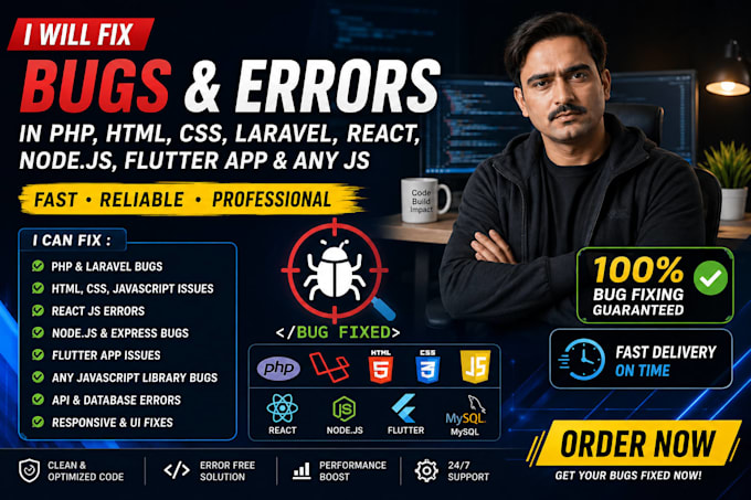 fix php, laravel and wordpress website bugs efficiently