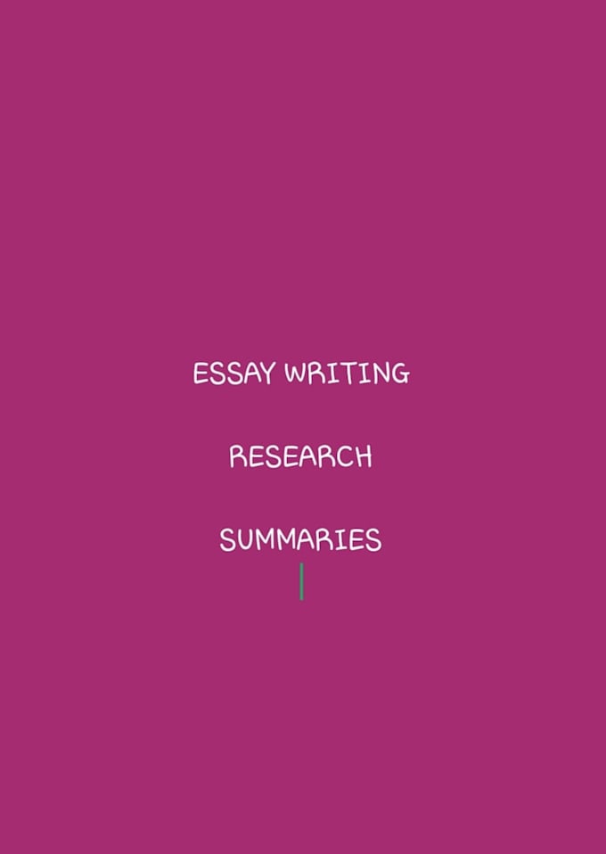 urgently write essay, research, and summaries