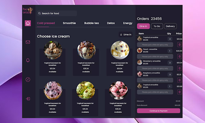 design dashboard UI UX in figma
