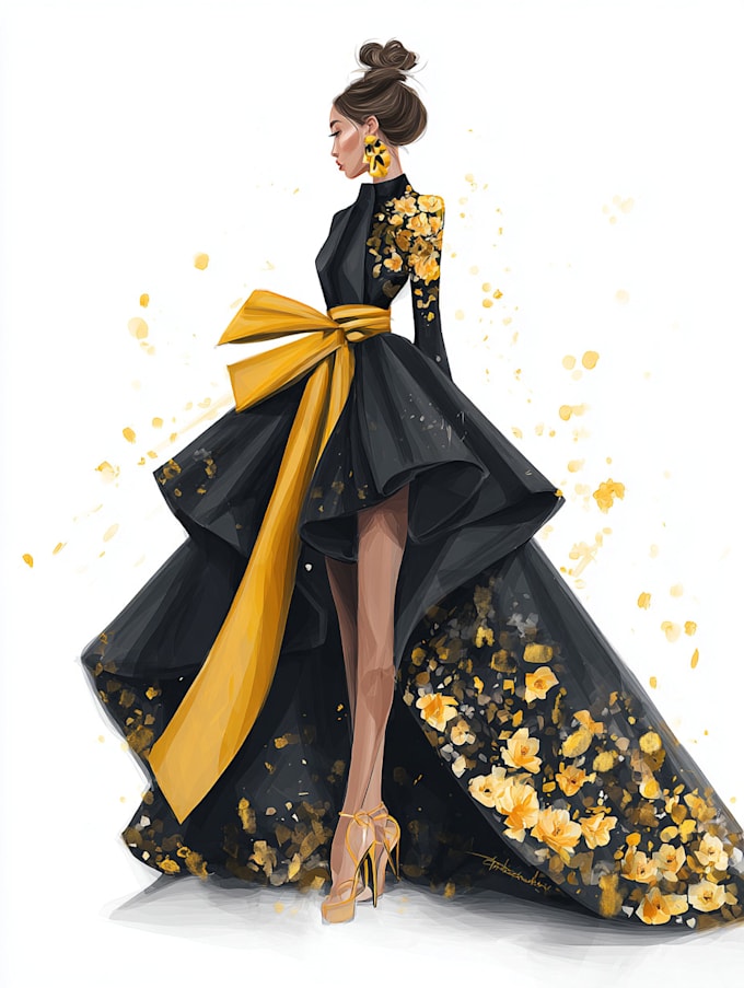 Create professional fashion illustration by Cinthiajauregui | Fiverr