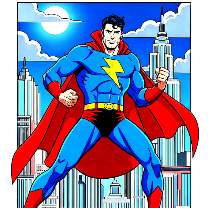 do a character design of comic art for you