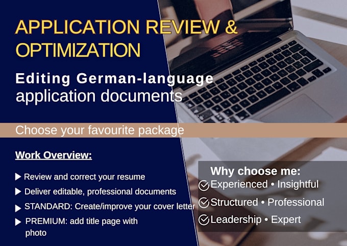 review, and optimize your german job application documents