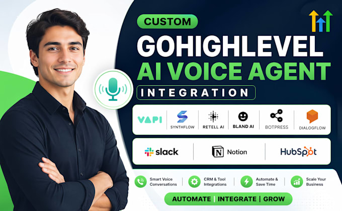 build custom gohighlevel vapi ai voice agent integration slack notion hubspot