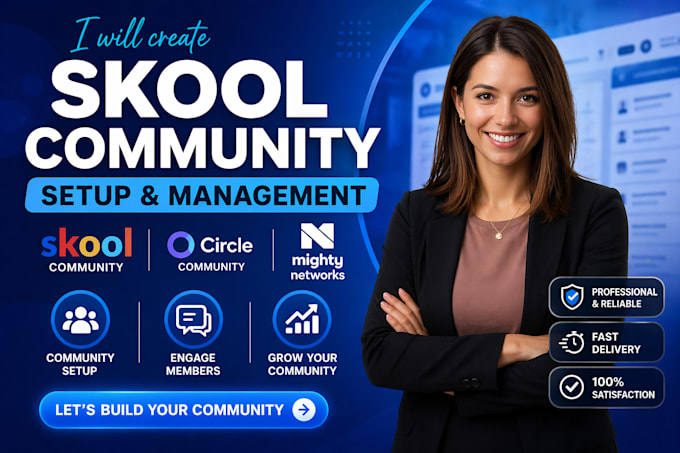 create skool community setup online community circle so mighty networks manager