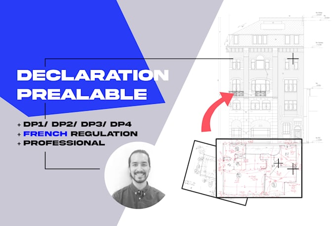 draw your 2d plans for a demande prealable