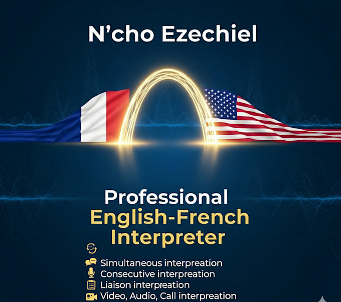 be your english french interpreter