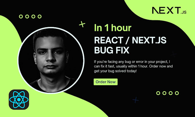 fix react, next js bugs in 1 hour