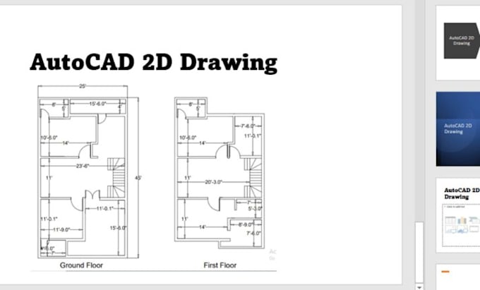 draw, architectural plans, in autocad 2d