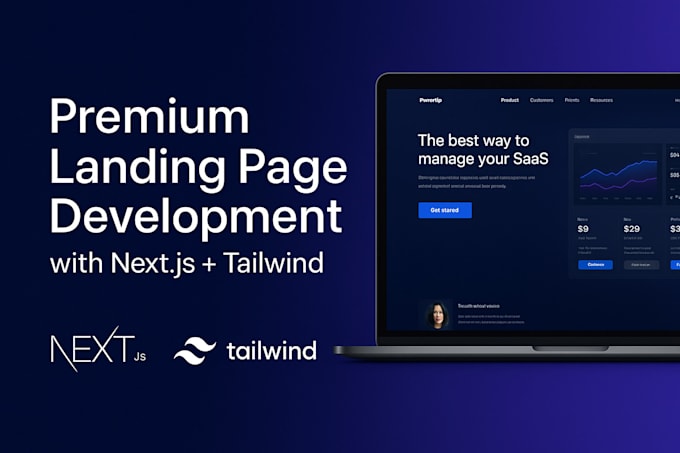 convert figma to a responsive nextjs, tailwind landing page