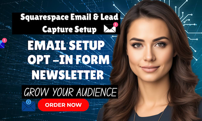 setup email marketing, opt in forms and lead capture on squarespace