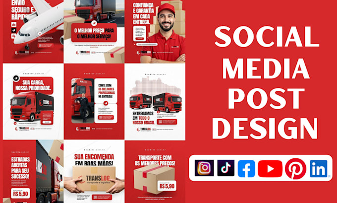 Design social media posts graphics for facebook, instagram and youtube ...