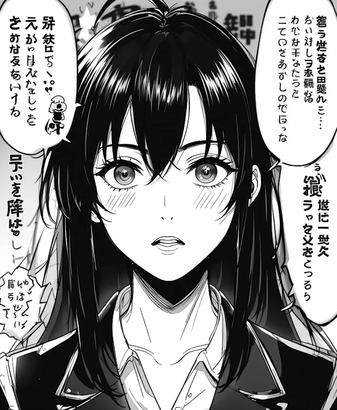 make a manga character illustration