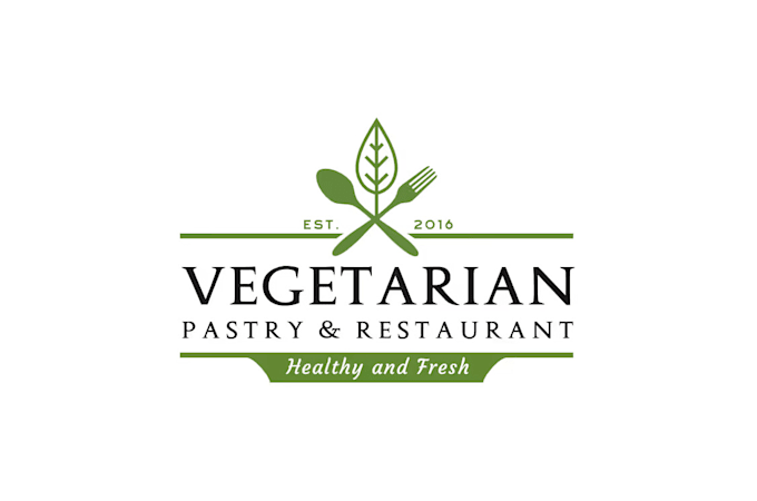 design a modern vegan restaurant logo