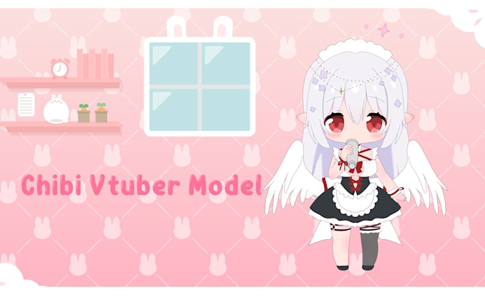 draw and rig your live2d chibi vtuber model