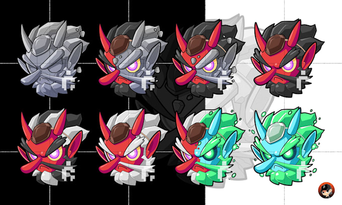 custom twitch sub badges, unique hand drawn subscriber icons