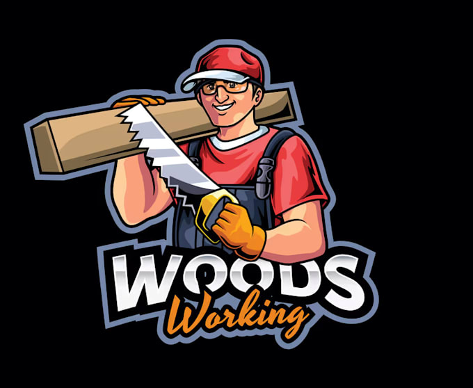 do awesome carpenter eps mascot logo design