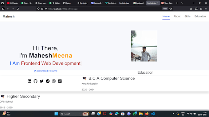 create a modern, responsive, website