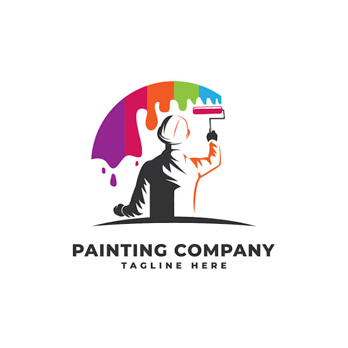 design painting company logo very fast with super color