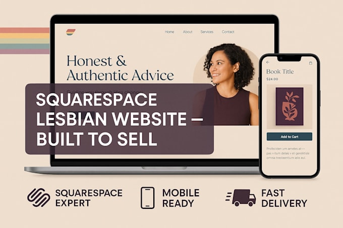 design a vibrant, high converting squarespace lgbtq website