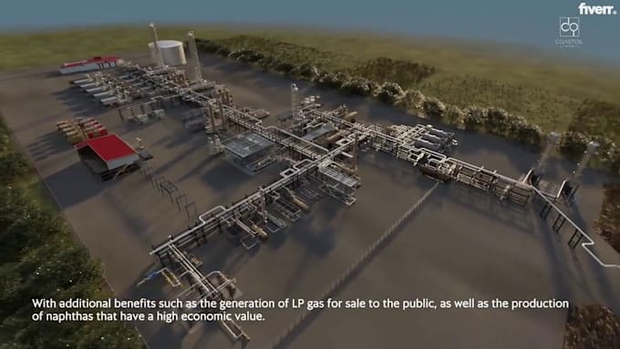 do 3d industrial process and safety animation factory power plant chemical video