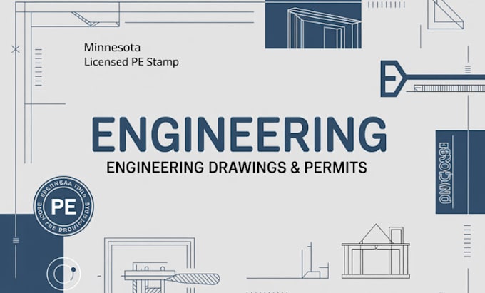 Provide licensed minnesota pe stamp for engineering drawings and ...