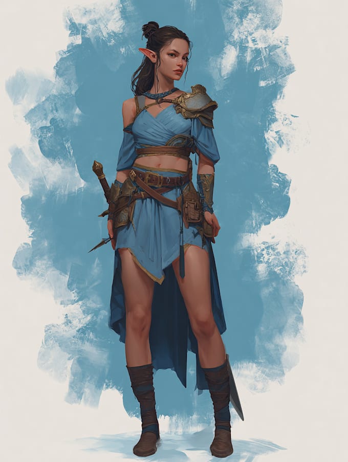 draw fantasy character illustration