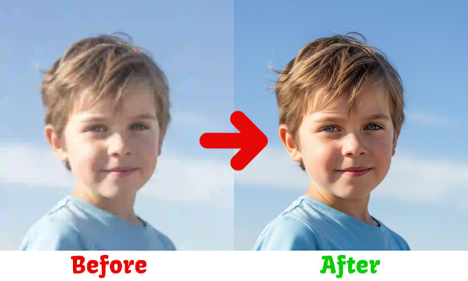 professionally edit your image, sharpen enhance, unblur, expand