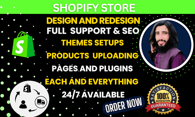 build, design, redesign shopify store, shopify website, customize shopify theme