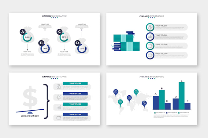 design professional financial presentations, pitch decks, and excel dashboards