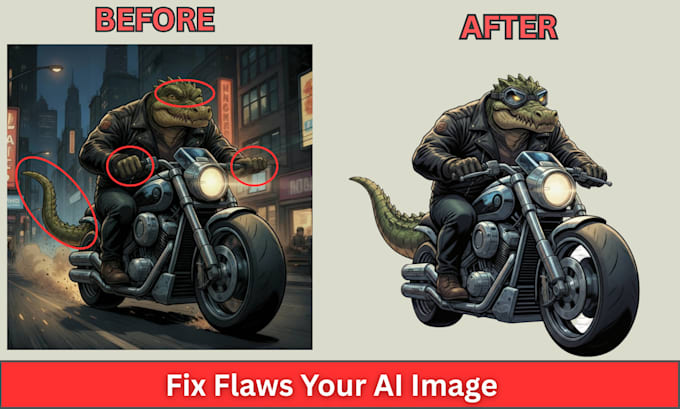 fix flaws, enhance, and correct text in your ai images