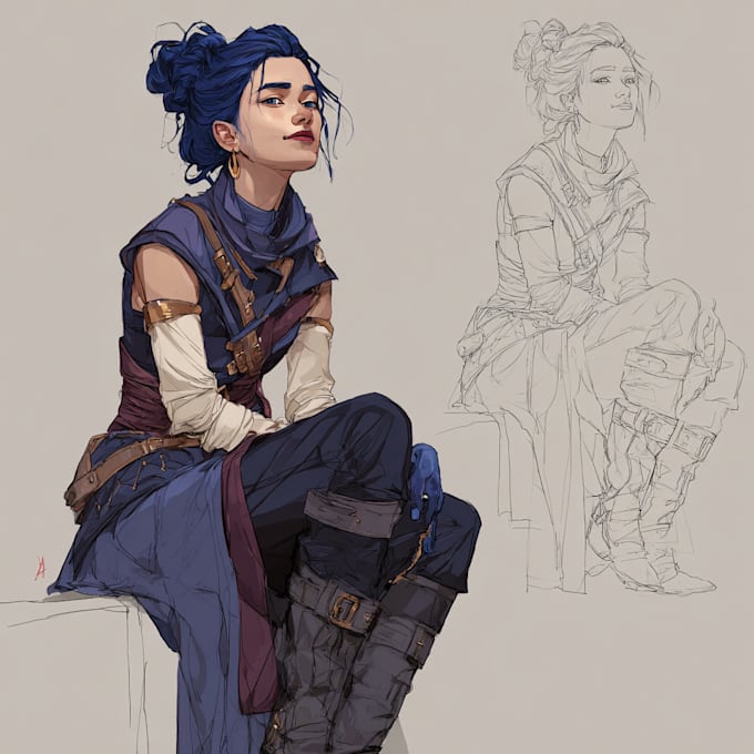 create a d and d character art and dnd art