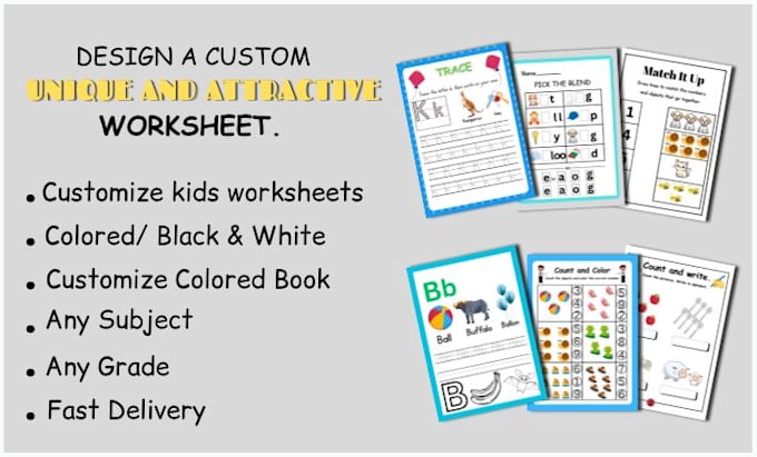 create printable preschool and kindergarten worksheets for kids