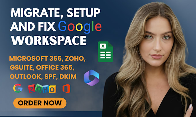 Do email migration setup and fix google workspace microsoft 365 zoho g ...