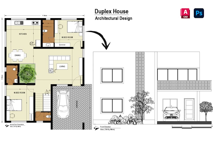do architecture plan and furniture layout