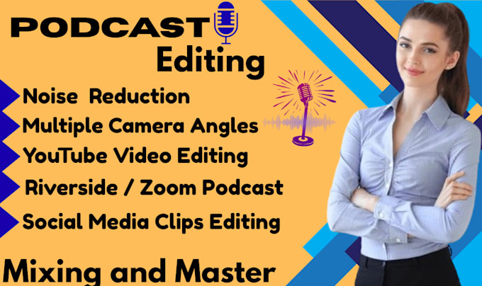 professionally edit your multicam or riverside podcast