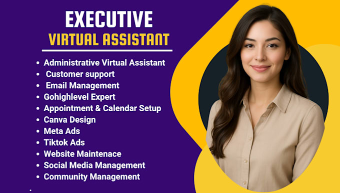 executive and personal virtual assistant, administrative support