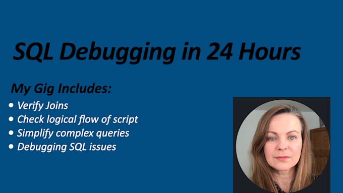 fix your sql code within 24 hours