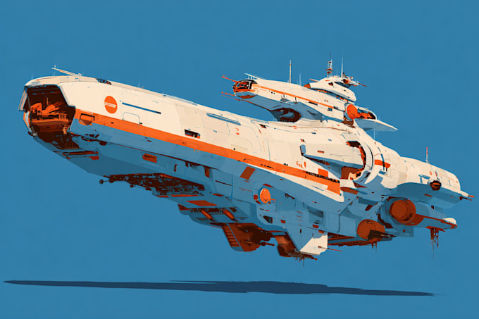 draw you sci fi and spaceship design