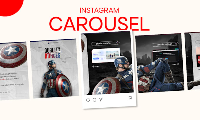 design impressive carousel for instagram, and facebook